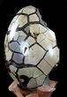 Septarian Dragon Egg Geode - Crystal Filled #37454-2